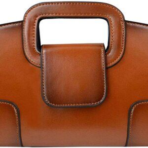 Women Vintage Flap Tote Top Handle Satchel Handbags PU Leather Clutch Purse Shou